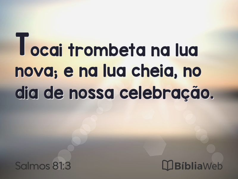 Salmos 81:3 em imagem para compartilhar