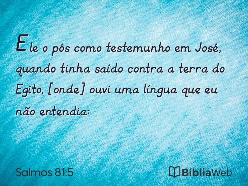 Salmos 81:5 em imagem para compartilhar