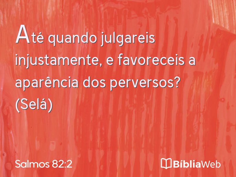 Salmos 82:2 em imagem para compartilhar