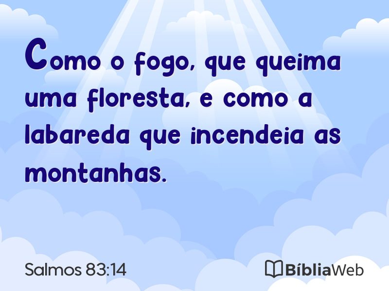 Salmos 83:14 em imagem para compartilhar