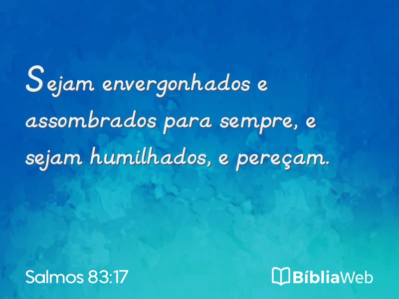 Salmos 83:17 em imagem para compartilhar