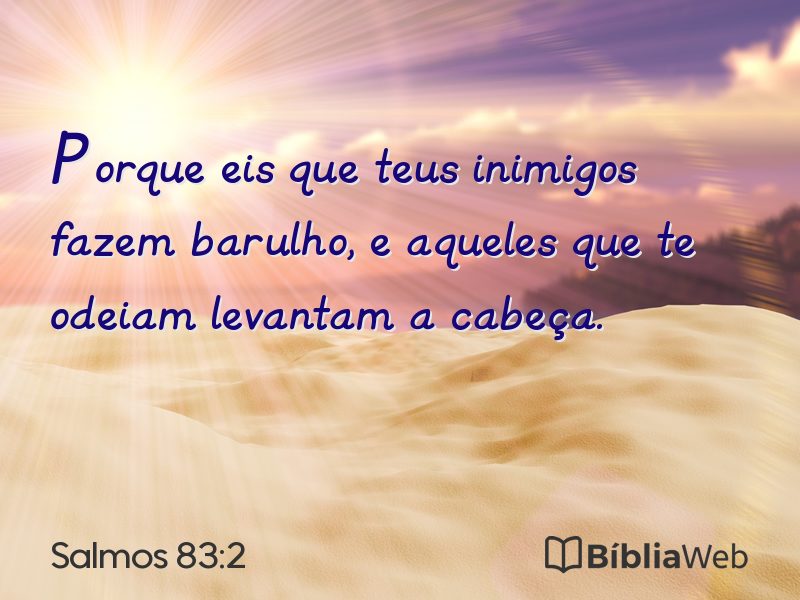 Salmos 83:2 em imagem para compartilhar