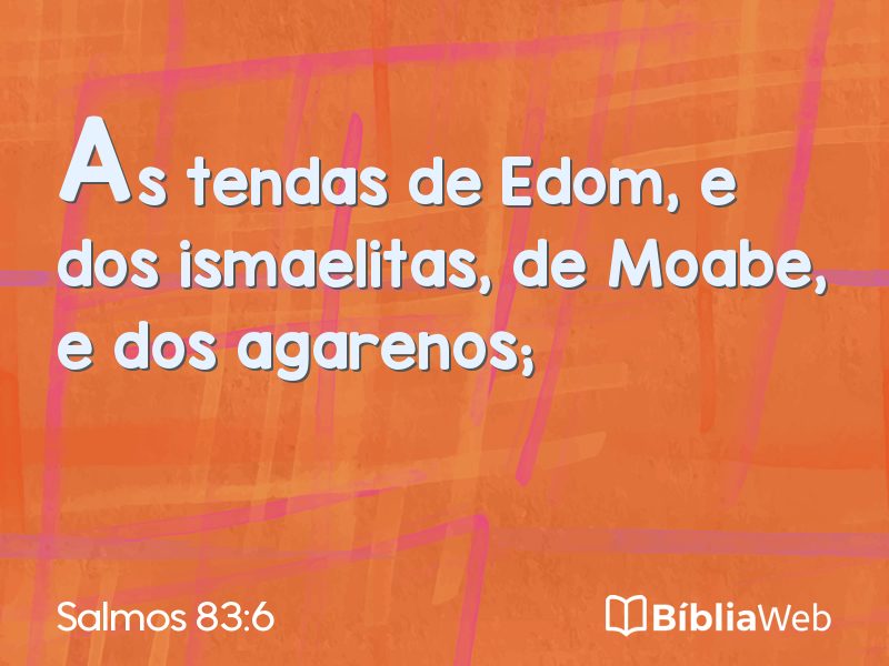 Salmos 83:6 em imagem para compartilhar