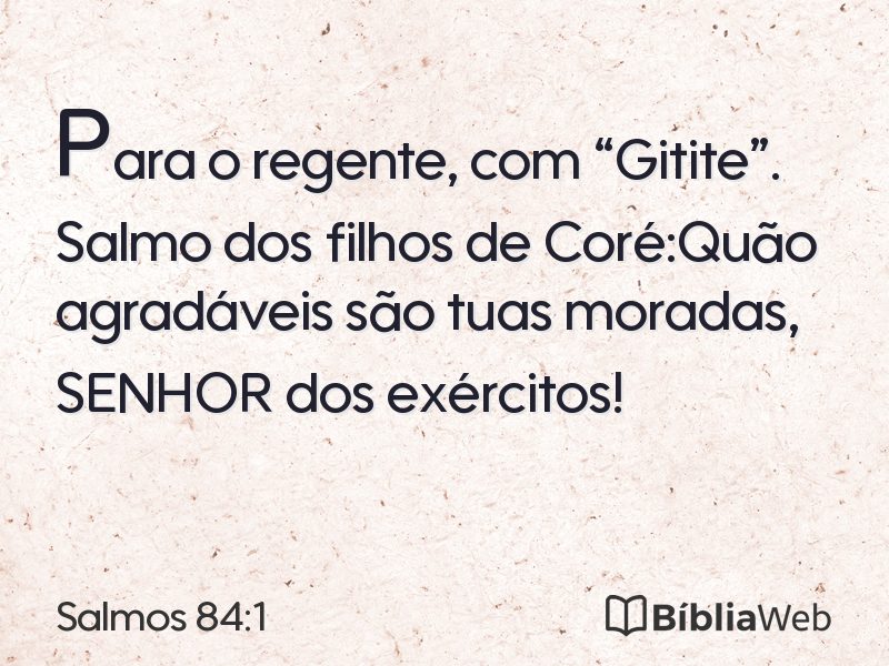Salmos 84:1 em imagem para compartilhar