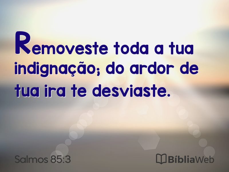 Salmos 85:3 em imagem para compartilhar