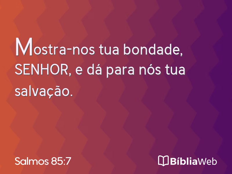 Salmos 85:7 em imagem para compartilhar