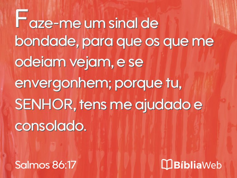 Salmos 86:17 em imagem para compartilhar
