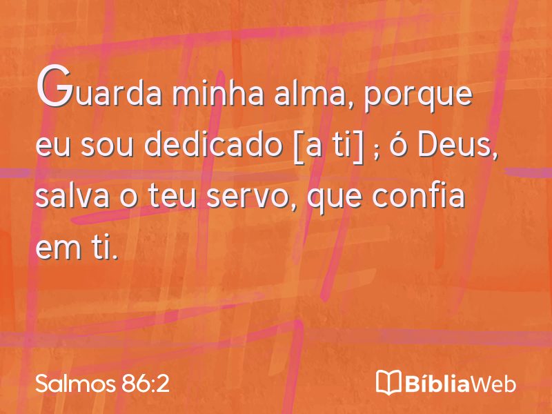 Salmos 86:2 em imagem para compartilhar