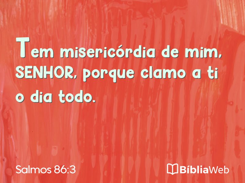 Salmos 86:3 em imagem para compartilhar