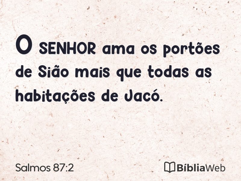 Salmos 87:2 em imagem para compartilhar