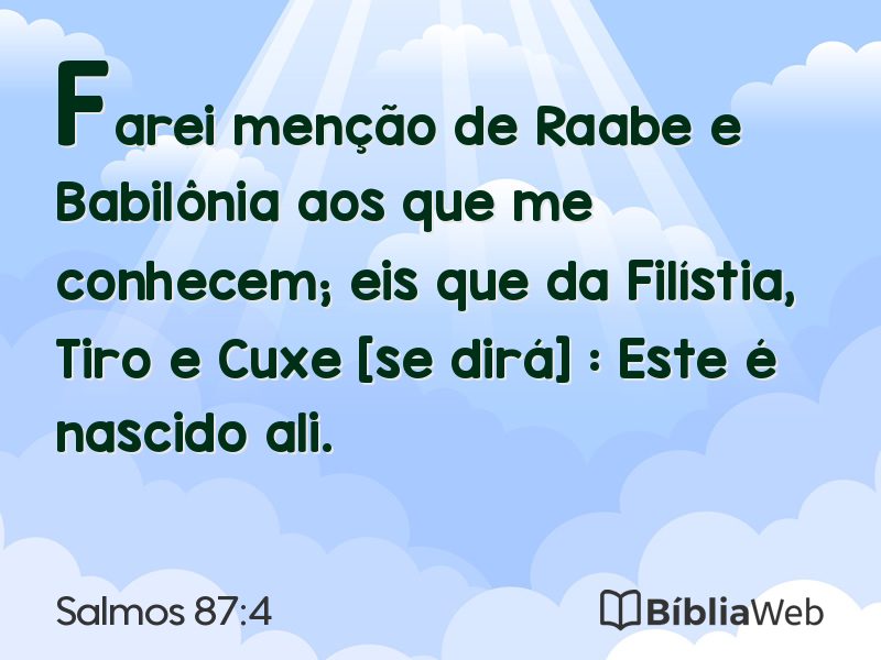 Salmos 87:4 em imagem para compartilhar