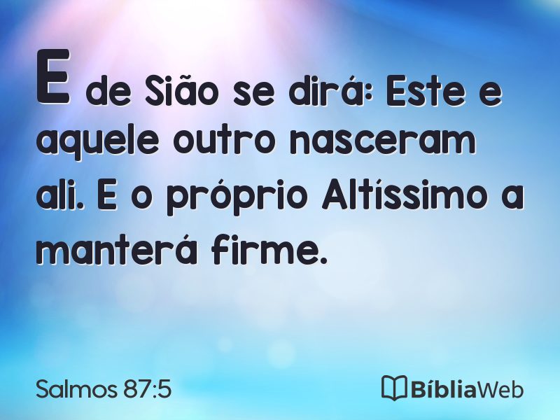 Salmos 87:5 em imagem para compartilhar
