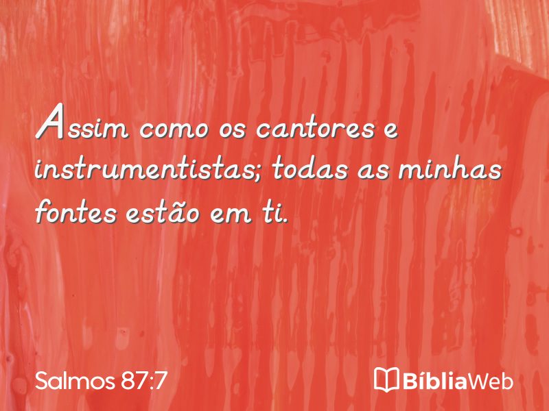 Salmos 87:7 em imagem para compartilhar