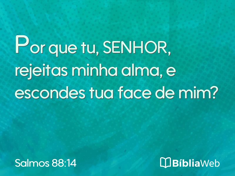 Salmos 88:14 em imagem para compartilhar