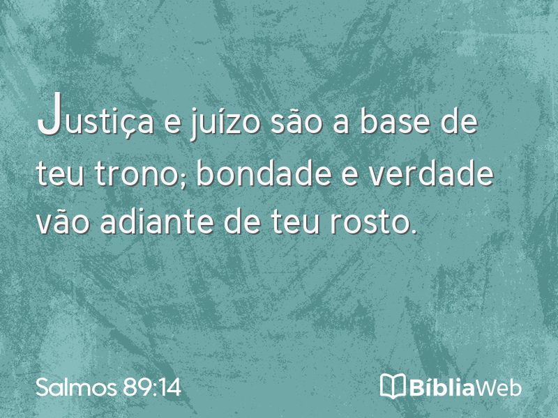 Salmos 89:14 em imagem para compartilhar