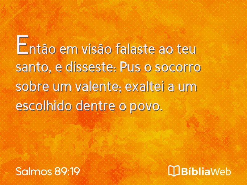 Salmos 89:19 em imagem para compartilhar