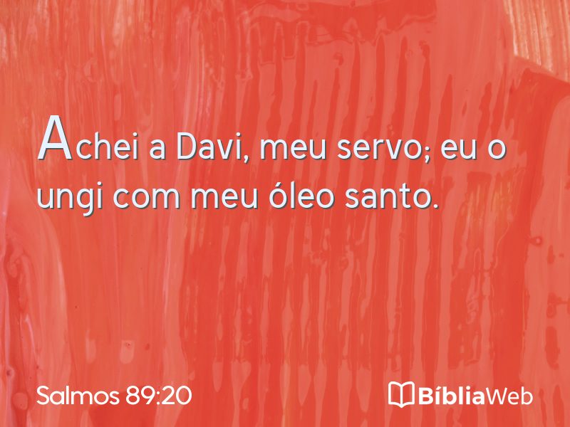 Salmos 89:20 em imagem para compartilhar