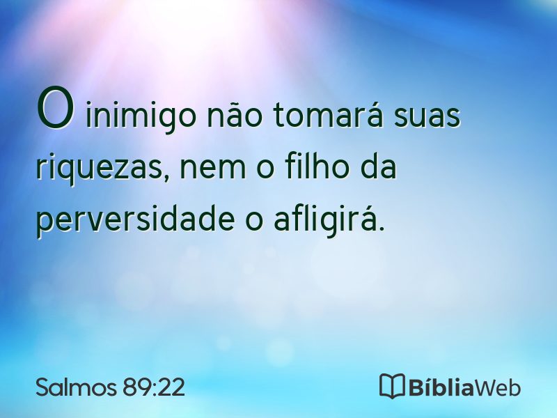 Salmos 89:22 em imagem para compartilhar