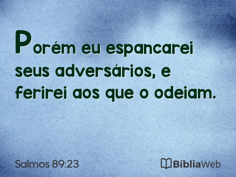 Salmos 89:23 em imagem para compartilhar