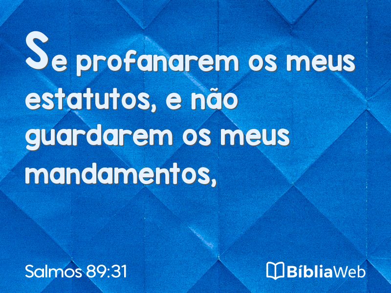 Salmos 89:31 em imagem para compartilhar