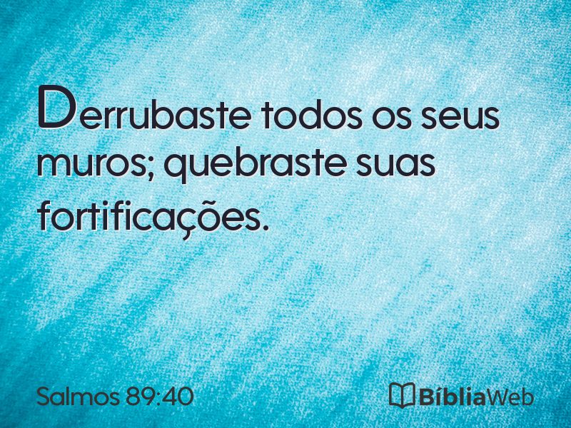 Salmos 89:40 em imagem para compartilhar