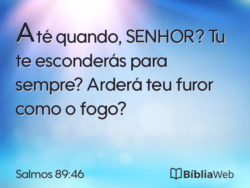 Salmos 89:46 em imagem para compartilhar
