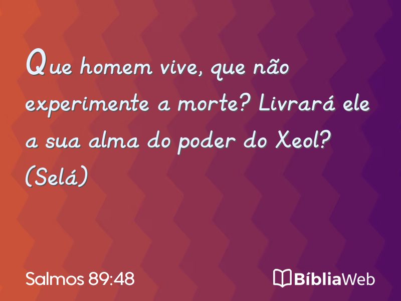 Salmos 89:48 em imagem para compartilhar