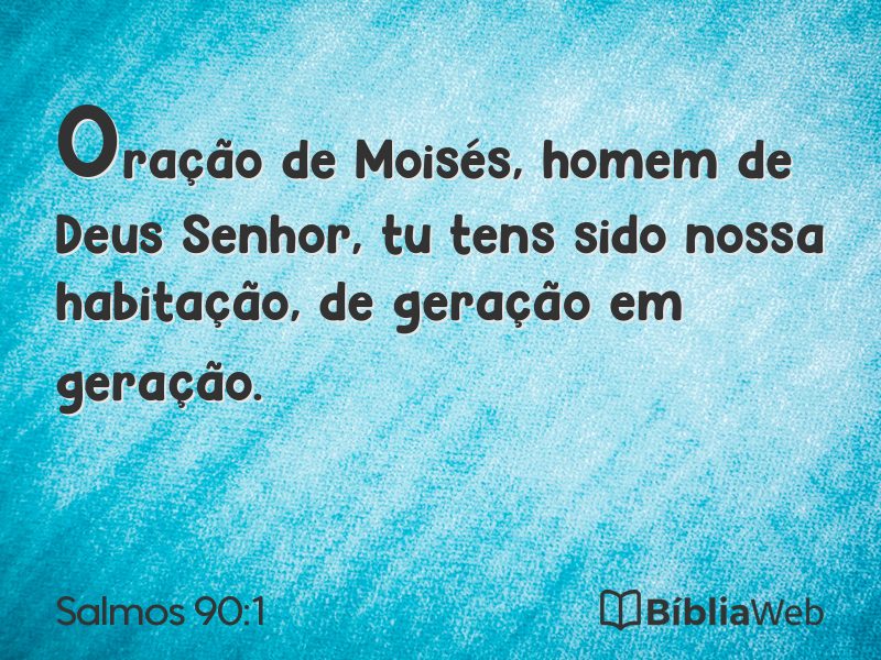 Salmos 90:1 em imagem para compartilhar