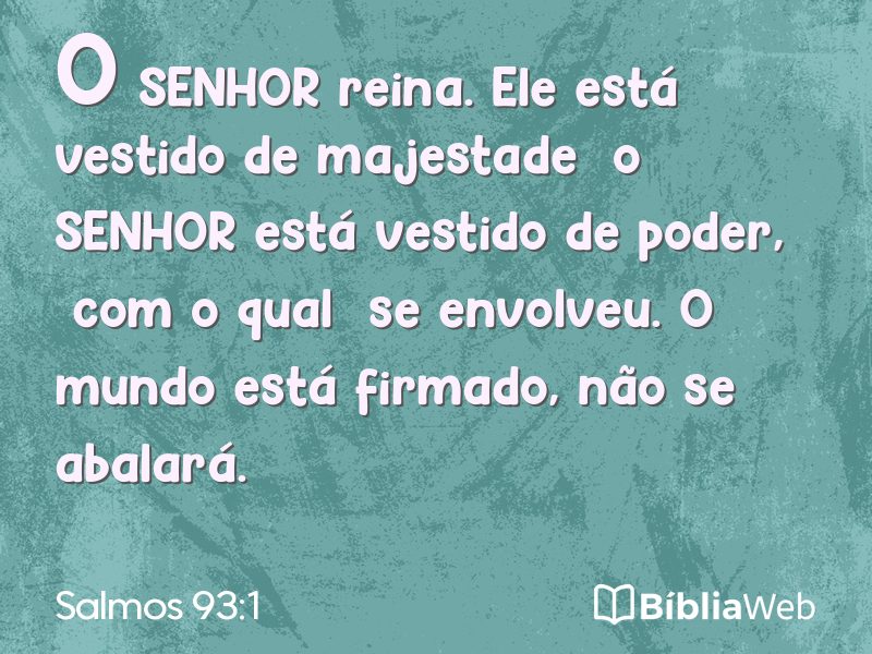 Salmos 93:1 em imagem para compartilhar