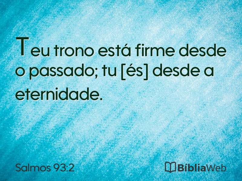Salmos 93:2 em imagem para compartilhar