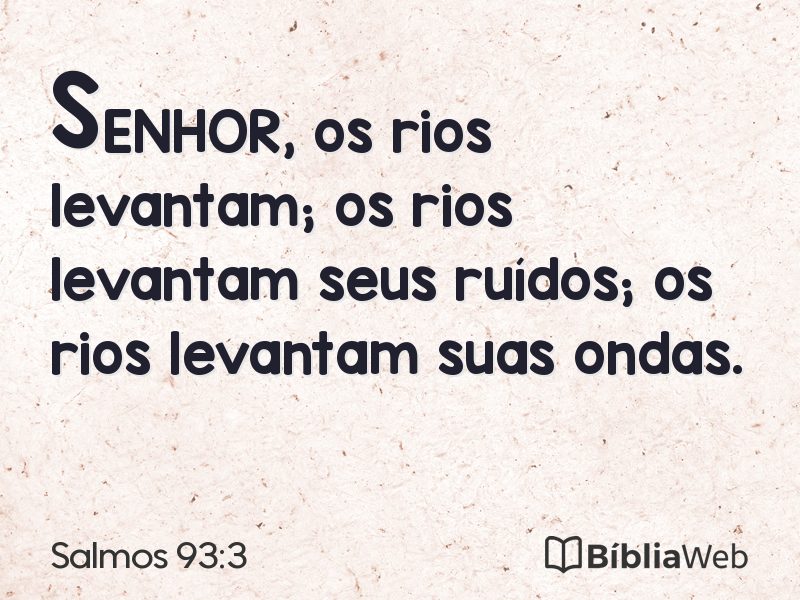Salmos 93:3 em imagem para compartilhar