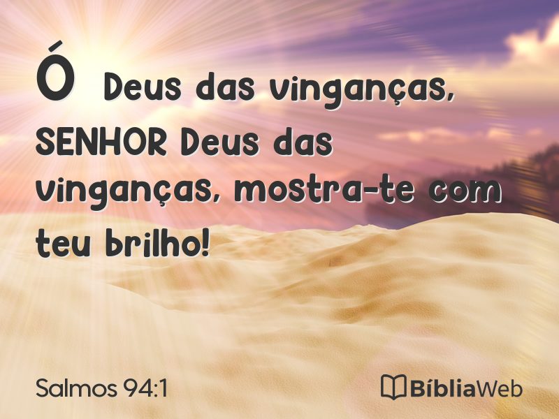 Salmos 94:1 em imagem para compartilhar