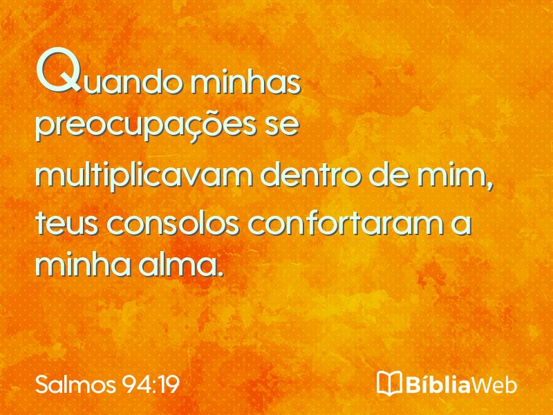 Salmos 94:19 em imagem para compartilhar