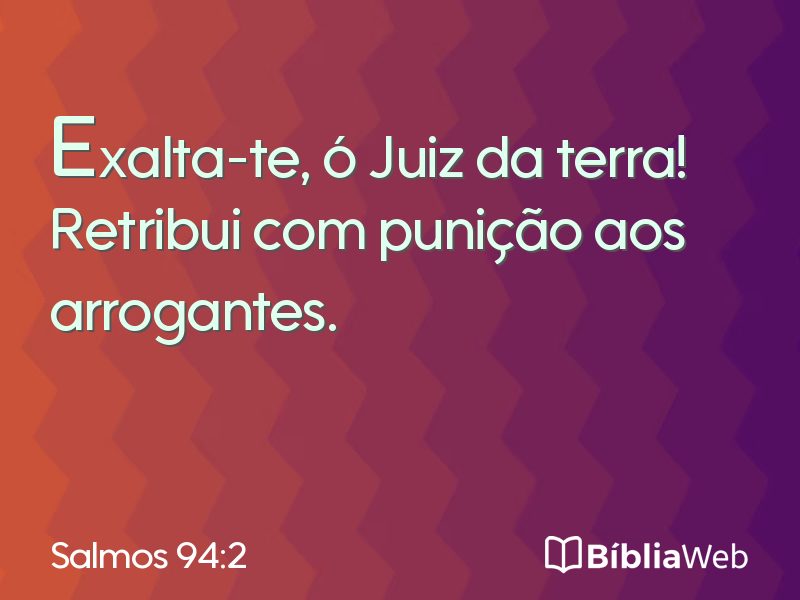 Salmos 94:2 em imagem para compartilhar