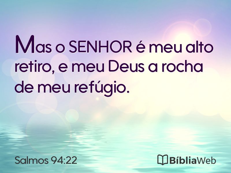 Salmos 94:22 em imagem para compartilhar