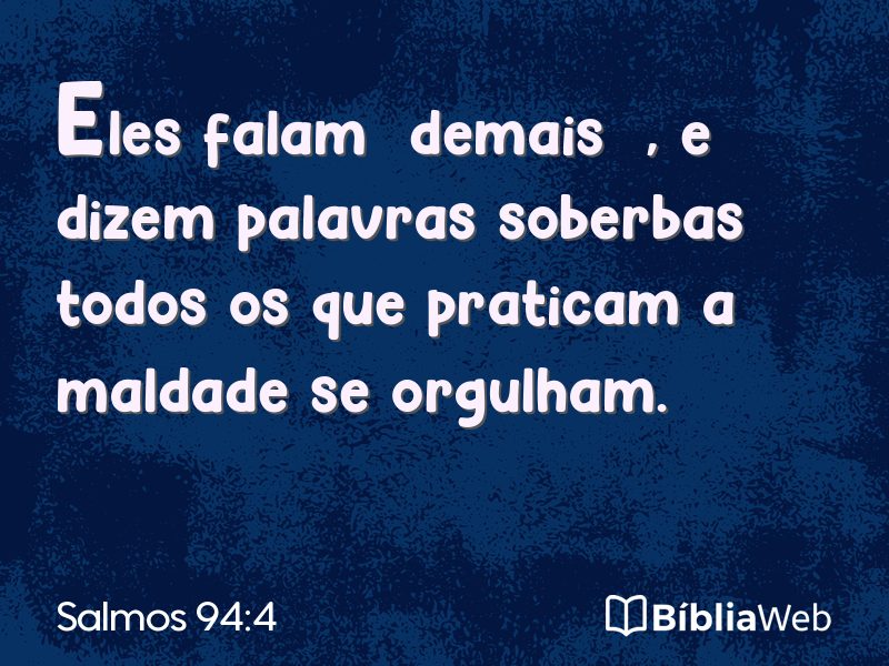 Salmos 94:4 em imagem para compartilhar