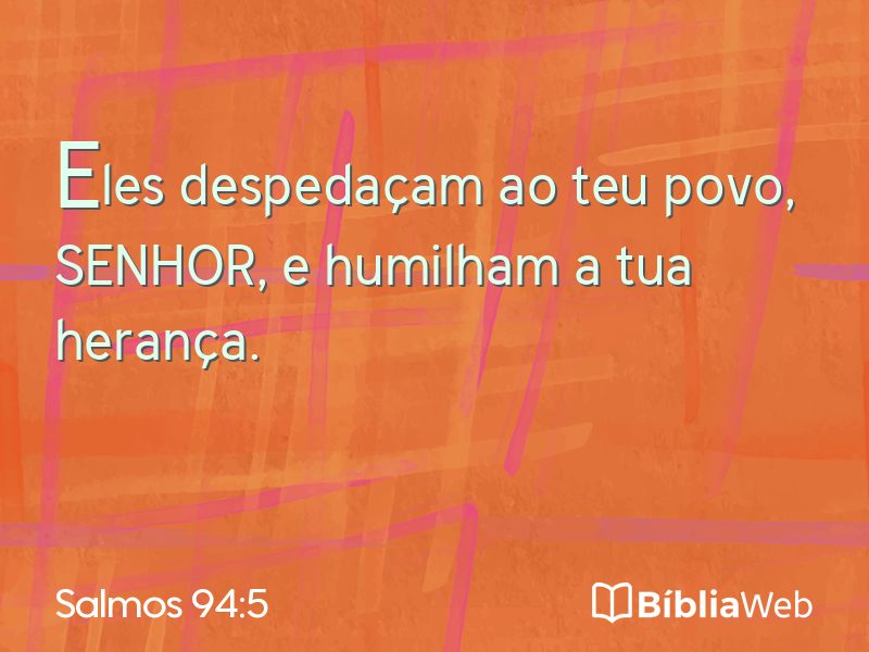 Salmos 94:5 em imagem para compartilhar