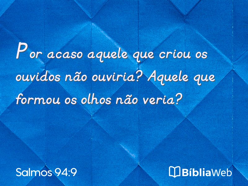 Salmos 94:9 em imagem para compartilhar