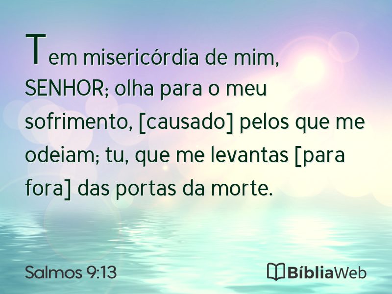 Salmos 9:13 em imagem para compartilhar