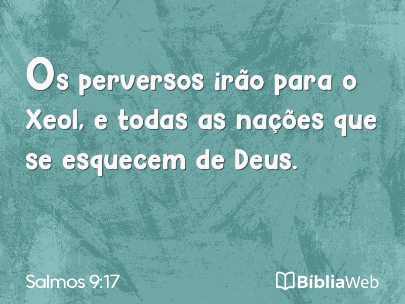 Salmos 9:17 em imagem para compartilhar