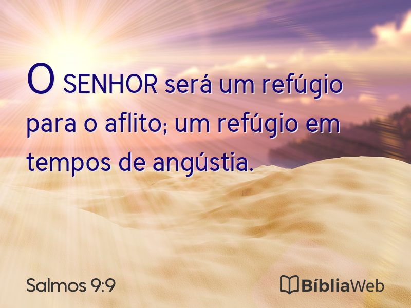 Salmos 9:9 em imagem para compartilhar