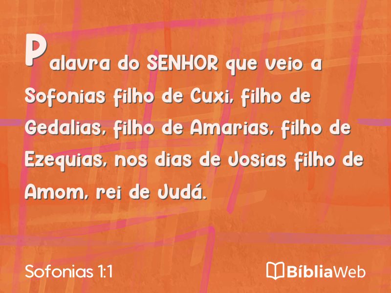 Sofonias 1:1 em imagem para compartilhar