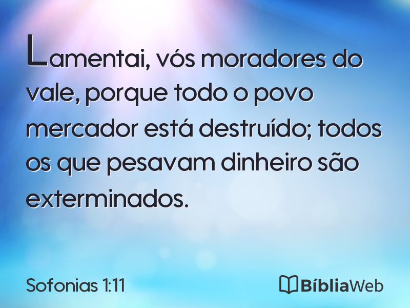 Sofonias 1:11 em imagem para compartilhar