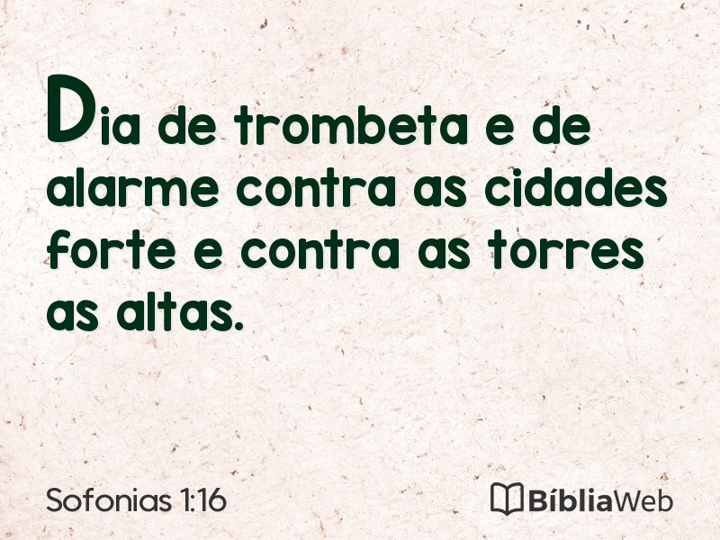 Sofonias 1:16 em imagem para compartilhar