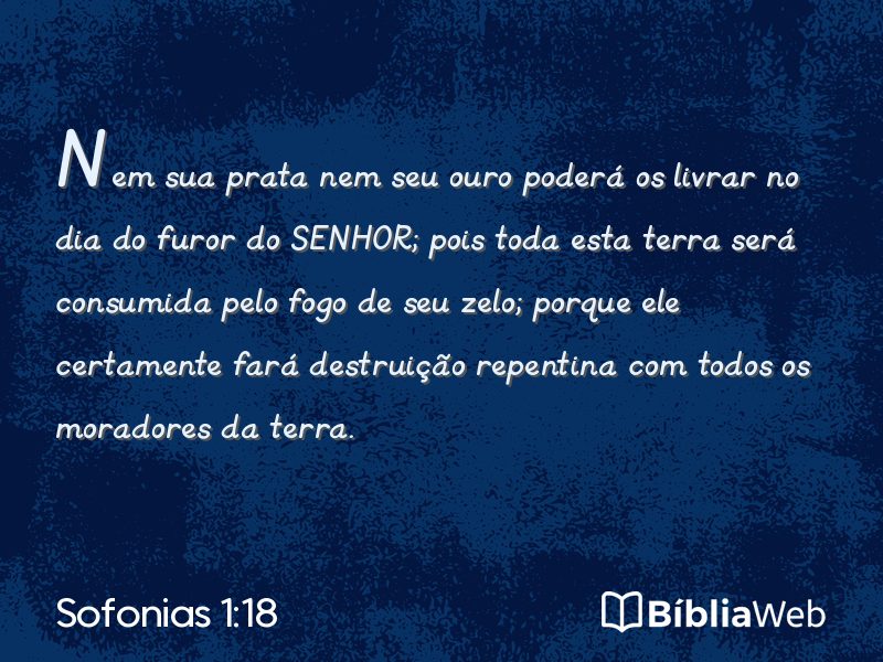 Sofonias 1:18 em imagem para compartilhar