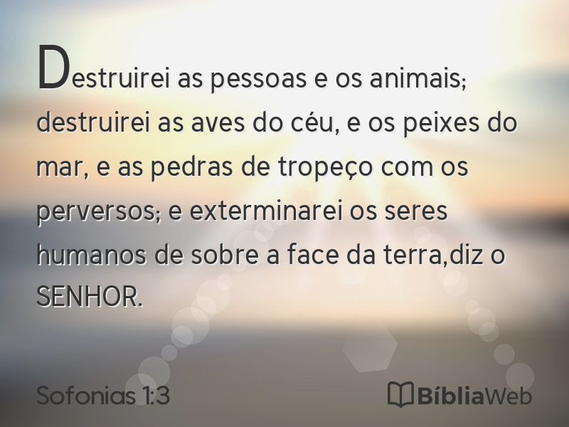 Sofonias 1:3 em imagem para compartilhar