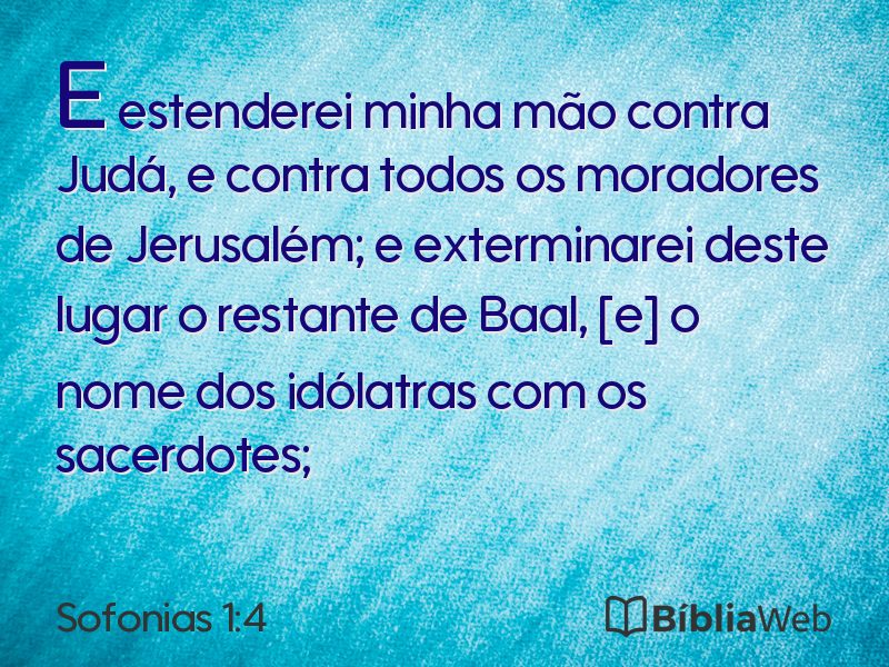 Sofonias 1:4 em imagem para compartilhar