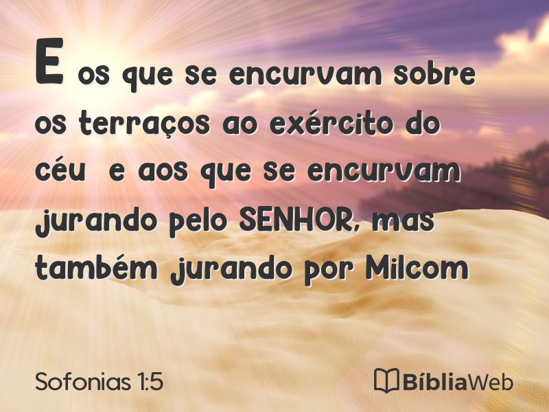 Sofonias 1:5 em imagem para compartilhar