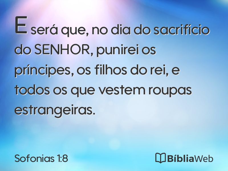 Sofonias 1:8 em imagem para compartilhar