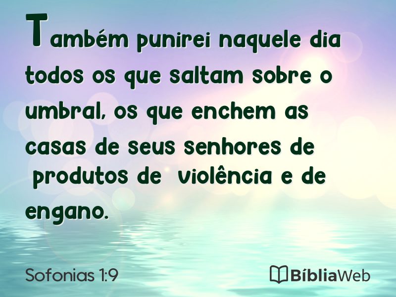 Sofonias 1:9 em imagem para compartilhar